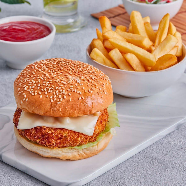 Veg Patty Burger 🟩 ( DILLI CAFÉ  )